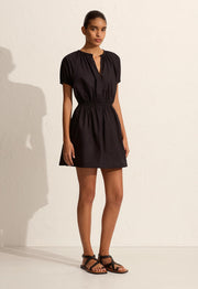 Cocoon Mini Dress - Black - Matteau